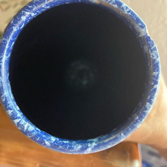 Mid Century Italian Bitossi Multi Color Hand Made Pottery Vase - Picture 3 of 5